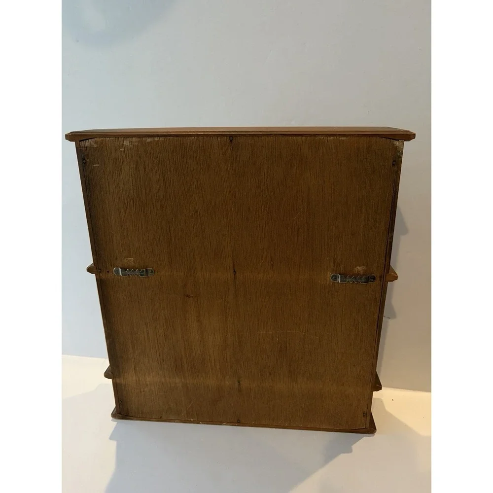 Japanese Tansu Style Display Cabinet Wood Lattice Sliding Doors Shelf